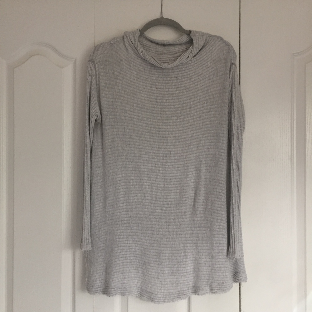 Free People Lover Rib Split Back Pullover